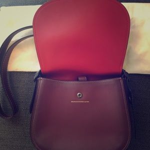 Coach Leather Saddle Bag